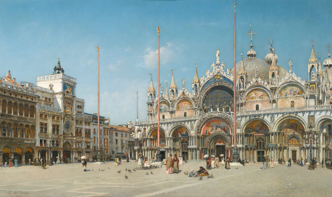 Saint Mark's Square, Venice (1895 or 1898) by Federico del Campo